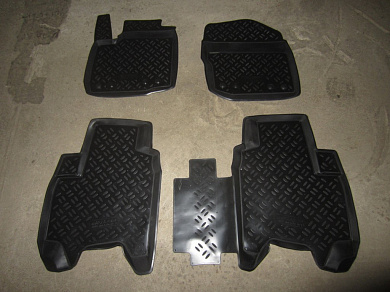 Полиуретановые коврики в салон Honda Civic 9 HB (Хонда Цивик 9 хэтчбек) с бортиком