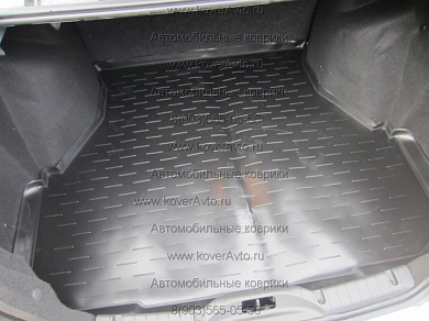 Полиуретановый коврик в багажник Datsun On-do (Датсун Ондо) с бортиком