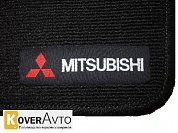 Тканный шеврон логотип Mitsubishi (Митсубиси)