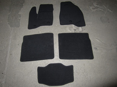 Текстильные коврики в салон Ford Explorer 5 (Форд Эксплойер 5) 2 ряда Ковролин LUX