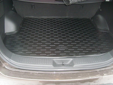 Полиуретановый коврик в багажник Kia Sorento 2 (Киа Соренто 2) (2012-2015) с бортиком