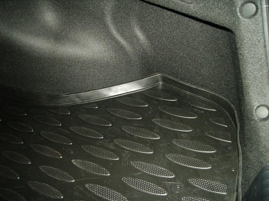 Полиуретановый коврик в багажник Kia Cerato 3 (Киа Церато 3) (2013-2018) с бортиком