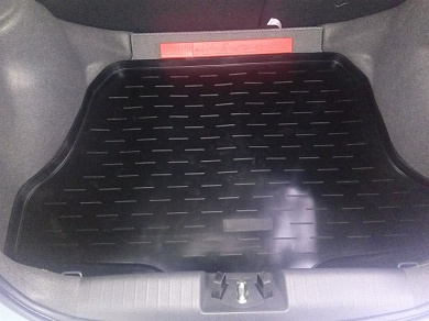 Полиуретановый коврик в багажник Chery Tiggo 2 (Чери Тигго 2) с бортиком