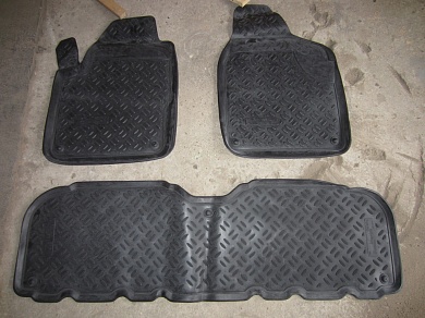 Полиуретановые коврики в салон Ford Galaxy (Форд Гэлакси) с бортиком