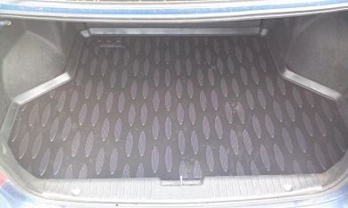 Полиуретановый коврик в багажник Chevrolet Lacetti Sedan (Шевроле Лачетти Седан) с бортиком