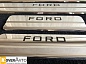 Накладки на пороги Ford Focus 3 (Форд Фокус 3) Рестайлинг ступенькой надпись краской
