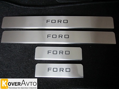Накладки на пороги Ford Kuga 2 (Форд Куга 2)
