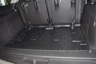 Полиуретановый коврик в багажник Chevrolet Tahoe GMT900 (Шевроле Тахо ГМ900) с бортиком
