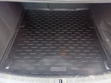 Полиуретановый коврик в багажник Audi A4 (B8/8K) (Ауди А4 Б8\8К) (2007-2015) с бортиком