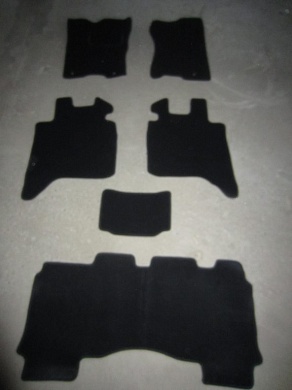 Текстильные коврики в салон Infiniti QX56 (Инфинити Кух56 )(2004-2010) (3 ряда) ковролин LUX