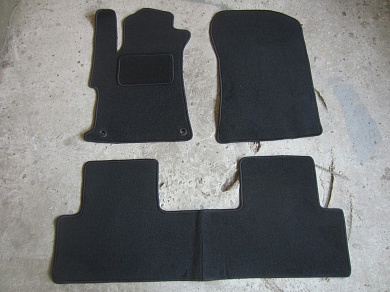 Текстильные коврики в салон Honda Civic 9 Sedan (Хонда Цивик 9 Седан) Ковролин LUX