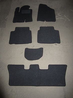 Текстильные коврики в салон Hyundai ix55 (Хендай Айх55) (3 ряда)