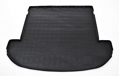 Полиуретановый коврик в багажник Hyundai Santa Fe lV ( Хендай Санта Фе 4) 5 мест с бортиком
